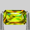 8x5 mm { 1.43 cts } Octagon Princess Cut Excellent Rainbow Flash Natural AAA Green Yellow Sphene { Flawless-VVS }--AAA Grade
