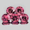 3.00 mm 5 pcs Round Brilliant Cut AAA Fire Natural Red Pink Spinel {Flawless-VVS}