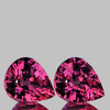 5x4 mm 2 pcs Pear Best AAA Fire Intense Pink Red Sapphire Natural {Flawless-VVS}--AAA Grade