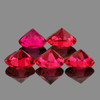 3.50 mm 5 pcs Round AAA Fire Jedi Red Spinel Natural {Flawless-VVS}