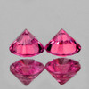 3.70 mm 2 pcs Round AAA Fire Jedi Red Pink Spinel Natural {Flawless-VVS}