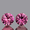 3.70 mm 2 pcs Round AAA Fire Intense Pink Mahenge Spinel Natural {Flawless-VVS}