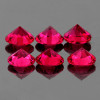 3.00 mm 6 pcs Round Brilliant Cut AAA Fire Intense Red Burma Ruby Natural {Flawless-VVS}--AAA Grade