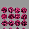 2.50 mm 12 pcs Round Brilliant Cut Extreme Brilliancy Premium Pink Red Ruby Natural {Flawless-VVS}--AAA Grade