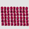 1.00 mm 100 pcs Round Brilliant Machine Cut AAA Fire Intense Red Burma Ruby Natural {Flawless-VVS}--AAA Grade