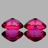 11x9 mm 2 pcs Oval Brilliant Cut AAA Fire Natural Crimson Red Topaz {Flawless-VVS1}