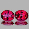 11x9 mm 2 pcs Oval Brilliant Cut AAA Fire Natural Crimson Red Topaz {Flawless-VVS1}