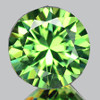 4.00 mm Round Brilliant Cut Extreme Brilliancy Rainbow Sparkles Natural Green Demantoid Garnet {Flawless-VVS}--AAA Grade