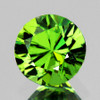 4.20 mm Round Brilliant Cut Extreme Brilliancy Rainbow Sparkles Natural Green Demantoid Garnet {Flawless-VVS}--AAA Grade