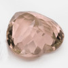 8.00 mm { 1.54 cts } Heart Brilliant Cut Extreme Brilliancy Natural Peach Pink Morganite [Flawless-VVS]--AAA Grade