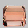 11x9 mm { 5.35 cts } Octagon Emerald Cut Excellent Luster Intense Peach Morganite Natural { Flawless-VVS }--Premium Grade