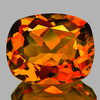 10.5x8.5 mm { 3.18 cts } Cushion Brilliant Cut AAA Fire Intense Madeira Orange Citrine Natural {Flawless-VVS1}--AAA Grade