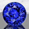 8.00 mm { 2.09 cts} Round Brilliant Cut Extreme Brilliancy Best AAA D Block Purple Blue Tanzanite Natural {Flawless-VVS1}--Premium Grade
