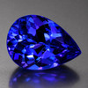 9x7 mm { 1.77 cts} Pear Brilliant Cut Extreme Brilliancy Intense D Block Purple Blue Tanzanite Natural {Flawless-VVS1}--Premium Grade