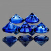 3.50 mm 5 pcs Round Machine Brilliant Cut Extreme Brilliancy Intense Blue Sapphire Natural {Flawless-VVS}--AAA Grade