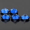 3.50 mm 5 pcs Round Machine Brilliant Cut Extreme Brilliancy Intense Bright Blue Sapphire Natural {Flawless-VVS}--AAA Grade