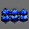 3.20 mm 6 pcs Round Machine Brilliant Cut AAA Fire Intense Blue Sapphire Natural {Flawless-VVS}--AAA Grade