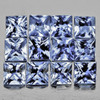 2.50 mm 9 pcs Square Princess Cut AAA Fire Natural Light Blue Sapphire {Flawless-VVS}