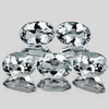 6x4 mm 5pcs Oval Brilliant Cut AAA Fire Natural Colorless Goshenite (White Beryl ) {Flawless-VVS}