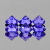 3.00 mm 6 pcs Round Machine Brilliant Cut Natural AAA Violet Blue Sapphire Natural {Flawless-VVS)--AAA Grade