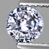 4.80 mm { 0.61 cts} Round Extreme Brilliancy Natural White Blue Ceylon Sapphire { Flawless-VVS }