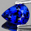 7.5x5.5 mm { 1.20 cts } Pear AAA Fire Intense Royal Blue Sapphire Natural {Flawless-VVS}--AAA Grade
