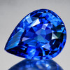 6x5 mm { 0.74 cts} Pear AAA Fire Intense Blue Sapphire Natural {Flawless-VVS}--AAA Grade