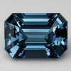 5.5x4 mm { 0.62 cts } Octagon Emerald Cut AAA Fire Natural Titanium Blue Spinel {Flawless-VVS}