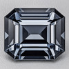 5.5x5 mm { 0.80 cts } Octagon Emerald Cut AAA Fire Titanium Gray Spinel Natural {Flawless-VVS}