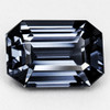 6x4 mm { 0.80 cts } Octagon Emerald Cut AAA Fire Titanium Gray Spinel Natural {Flawless-VVS}--AAA Grade