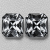 5x4 mm 2pcs  Octagon Radiant Cut Extreme Brilliancy Titanium Gray Spinel Natural {Flawless-VVS}--AAA Grade