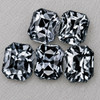 4.5-5.0 x 4.0-4.5 mm 5 pcs { 2.62 cts } Octagon Radiant Cut Extreme Brilliancy Titanium Gray Spinel Natural {Flawless-VVS}--AAA Grade