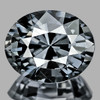 6x5 mm { 0.83 cts } Oval Extreme Brilliancy Natural Titanium Gray Spinel {Flawless-VVS}--AAA Grade