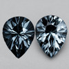6x5 mm 2 pcs { 1.21 cts } Pear AAA Fire Natural Titanium Blue Grey Spinel {Flawless-VVS}--AAA Grade