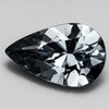 6.5x4.5 mm { 0.48 cts } Pear Extreme Brilliancy Natural Titanium Gray Spinel {Flawless-VVS}--AAA Grade