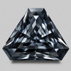 5x6.5 mm { 0.74 cts } Triangle Fancy AAA Fire Deep Titanium Blue Spinel Natural {Flawless-VVS}
