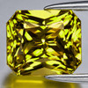 6.5x6 mm { 1.82 cts} Octagon Radiant Cut Extreme Brilliancy Intense Greenish Yellow Chrysoberyl Natural {Flawless-VVS}--AAA Grade--FREE CERTIFICATE