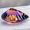 28x22 mm { 41.72 cts } Pear Concave Cut Extreme Brilliancy Natural Bi Color Ametrine {Flawless-VVS1}--AAA Grade