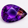 29x20 mm { 44.73 cts } Pear Precision Cut Extreme Brilliancy Intense Royal Purple Amethyst Natural {Flawless-VVS1}--AAA Grade