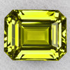 6.5x5 mm { 1.16 cts} Octagon Emerlad Cut Best AAA Neon Intense Green Yellow Chrysoberyl Natural {Flawless-VVS}--AAA Grade