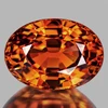7x5 mm { 1.24 cts } Oval AAA Fire Intense Orange Sapphire Natural {Flawless-VVS}--AAA Grade