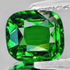 6x5.5 mm { 1.01 cts } Cushion AAA Fire Natural Emerald Green Tsavorite Garnet {VVS}