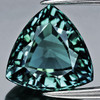 5.00 mm { 0.50 cts } Trillion Cut AAA Fire Teal Green Blue Sapphire Natural {Flawless-VVS}