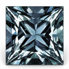 4.30 mm { 0.55 cts} Square Princess Extreme Brilliancy Teal Blue Sapphire Natural {Flawless-VVS}--AAA Grade