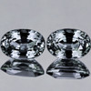 6x4 mm 2 pcs { 1.27 cts } Oval AAA Fire Titanium Grey Sapphire Natural {Flawless-VVS}--AAA Grade