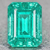 9x7 mm { 1.87 cts } Octagon Emerald Cut AAA Neon Natural AAA Blue Green Emerald { AAA Grade }--FREE CERTIFICATE