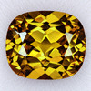 8x7 mm { 2.13 cts } Cushion Brilliant Cut Extreme Brilliancy Intense Yellow Mali Garnet Natural {Flawless-VVS}--AAA Grade