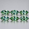 5x2.5 mm 6 pcs Marquise AAA Fire Teal Green Sapphire Natural {Flawless-VVS}--AAA Grade
