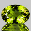 7x5 mm { 0.87 cts} Oval Brilliant Cut Extreme Brilliancy Intense Lemon Green Tourmaline {Flawless-VVS}--AAA Grade