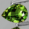 7x5 mm { 0.65 cts} Pear Brilliant Cut AAA Fire Intense Green Tourmaline Natural { Flawless-VVS}